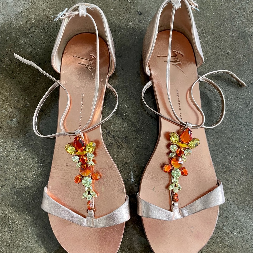 Giuseppe Zanotti crystal embellished sandals, 41